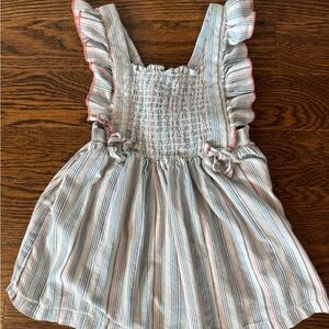 Babycottons Blue and White Striped Dress